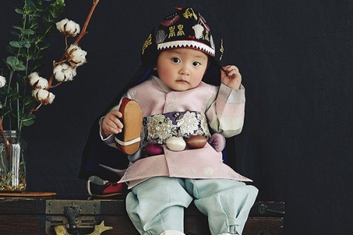 핑크격자한복대표이미지